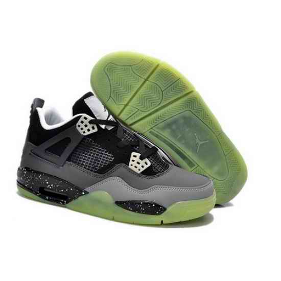 Air Jordan 4 Shoes 2013 Womens Night Light Grey Black White
